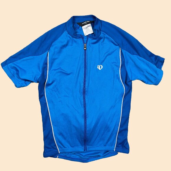 Pearl Izumi Men's Full Zip Royal Blue Cycling Cycle Jersey Size Medium - Picture 1 of 6